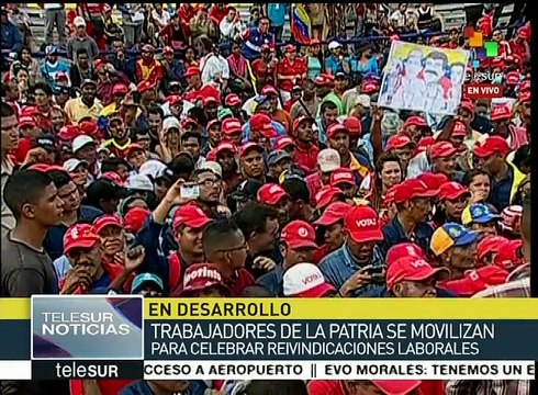 Venezuela: llama Maduro a trabajadores a defender logros de Revolución