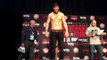 Bellator 165 lbs face off weigh in - esnews bellator mma UFC boxing