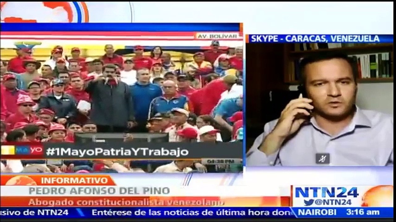 “Nicolás Maduro quiere una constituyente para darle largas o eliminar los procesos electorales pendientes”: Abogado constitucionalista Pedro Afonso del Pino