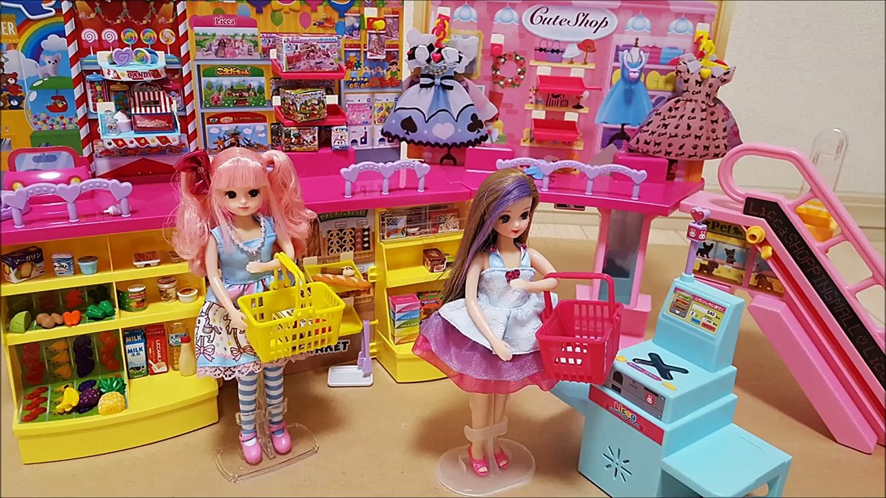 リカちゃんつばさちゃんお買い物！大きなショッピングモール ❤ お買い物ごっこ 子供向け おもちゃ アニメ キッズ ごっこ 遊び 人形 トイキッズ Toy