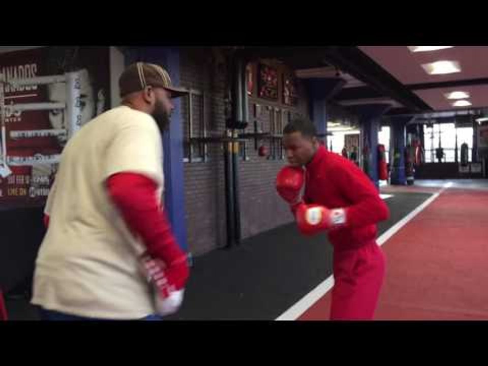 Future Champ Des Jarmon working alogside adrien broner