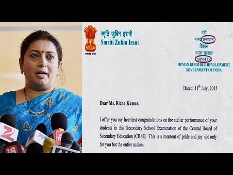 Smriti Irani's letter goes viral, sought explanation