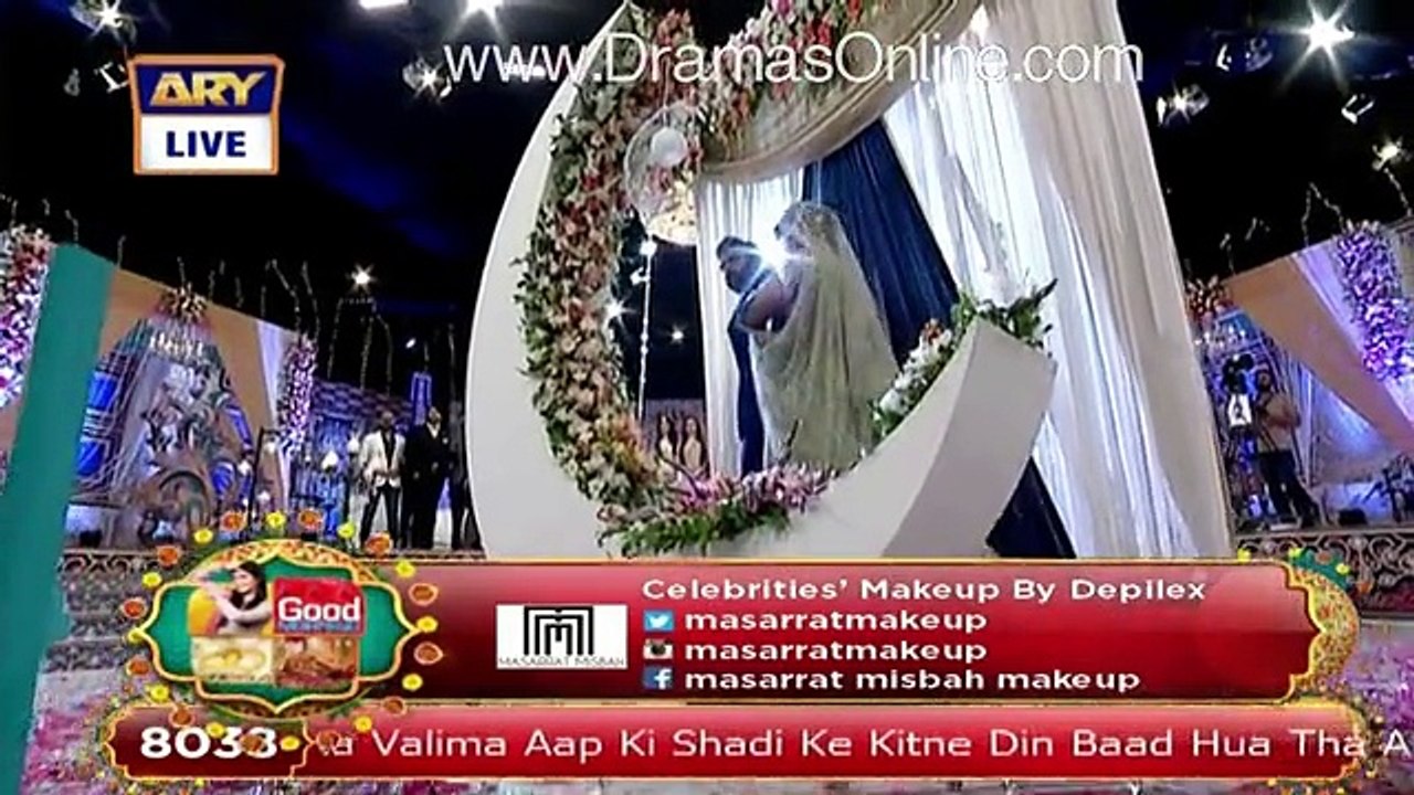 Checkout the Faboulous Entry of Pakistan’s Most Lovable Couple Sunita Marshall and Hassan Ahmed