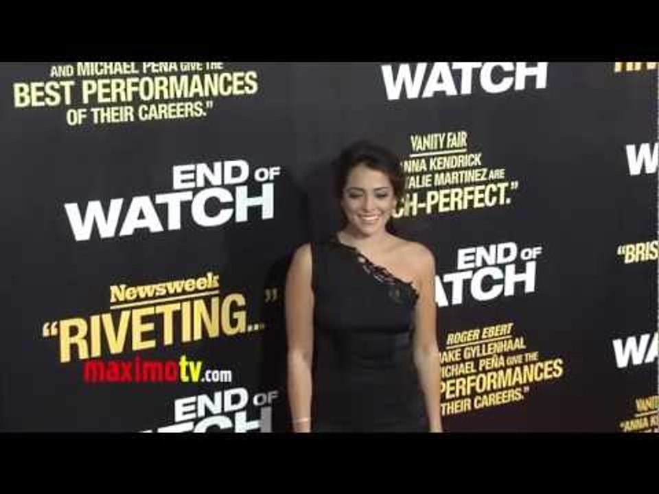 Natalie Martinez GORGEOUS "End of Watch" Premiere Red Carpet ARRIVALS