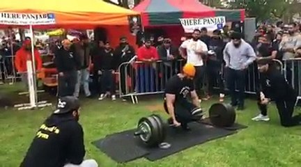 Singh lifted 280kg  at Birmingham Nagarkirtan