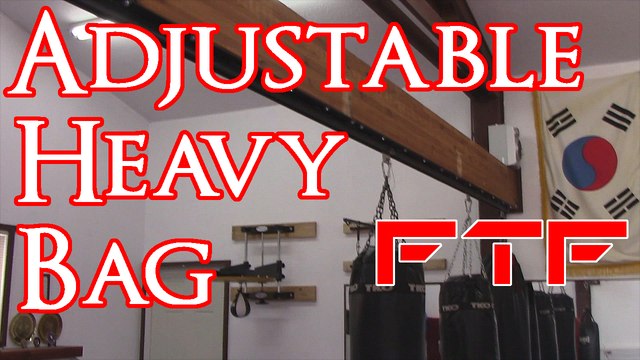 Install an Adjustable Heavy Bag Track in Your Gym or Home