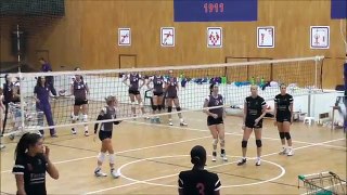 Women's Volleyball UTE vs Fatum Nyírsuli Warm Up