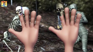 Finger Family Rhymes for Children Crazy Skeleton Vs Mummy | Finger Family Nursery Rhymes | Halloween