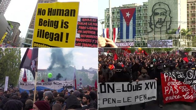 Неспокійний першотравень у країнах світу: сутички з поліцією у Парижі та Берліні