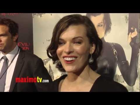 Milla Jovovich Interview at Resident Evil: Retribution Los Angeles Premiere