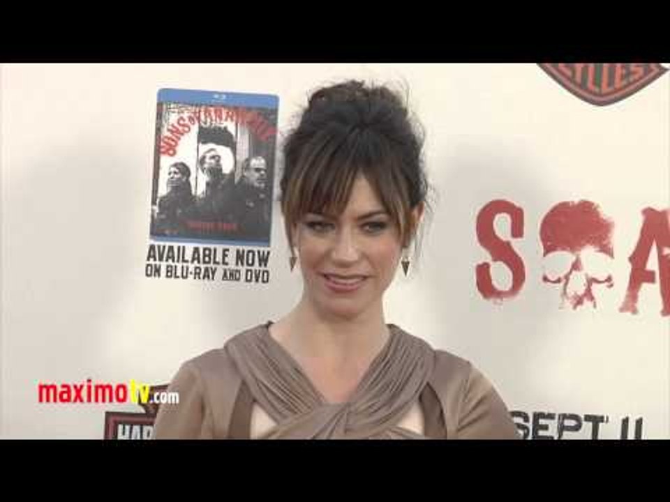 Maggie Siff SONS OF ANARCHY Season Five Premiere Arrivals