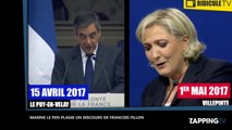 Marine Le Pen plagie des extraits d’un discours de François Fillon (Vidéo)