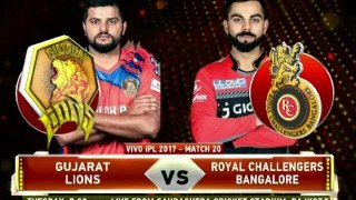 IPL 2017 | Match 20 |  Highlights | GL vs RCB | Gujarat Lions vs Royal Challengers Bangalore