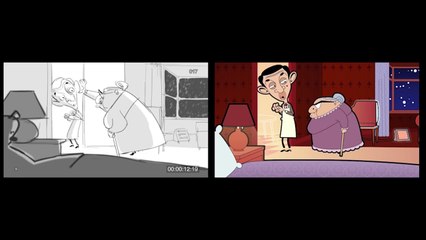 Mr. Bean - From Original Drawings to Animation - 'Green Bean'--pV-_h3