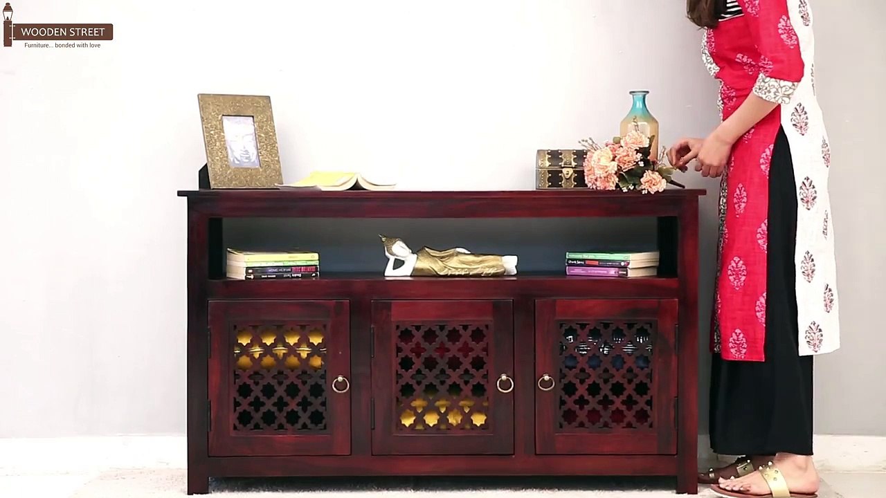 Cabinets and Sideboards - Buy Hagborg Sideboard online in Mahogany Finish