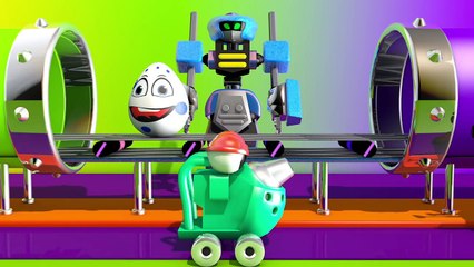 Learn Colors For Kids and Children with Color Factory Robot UFO