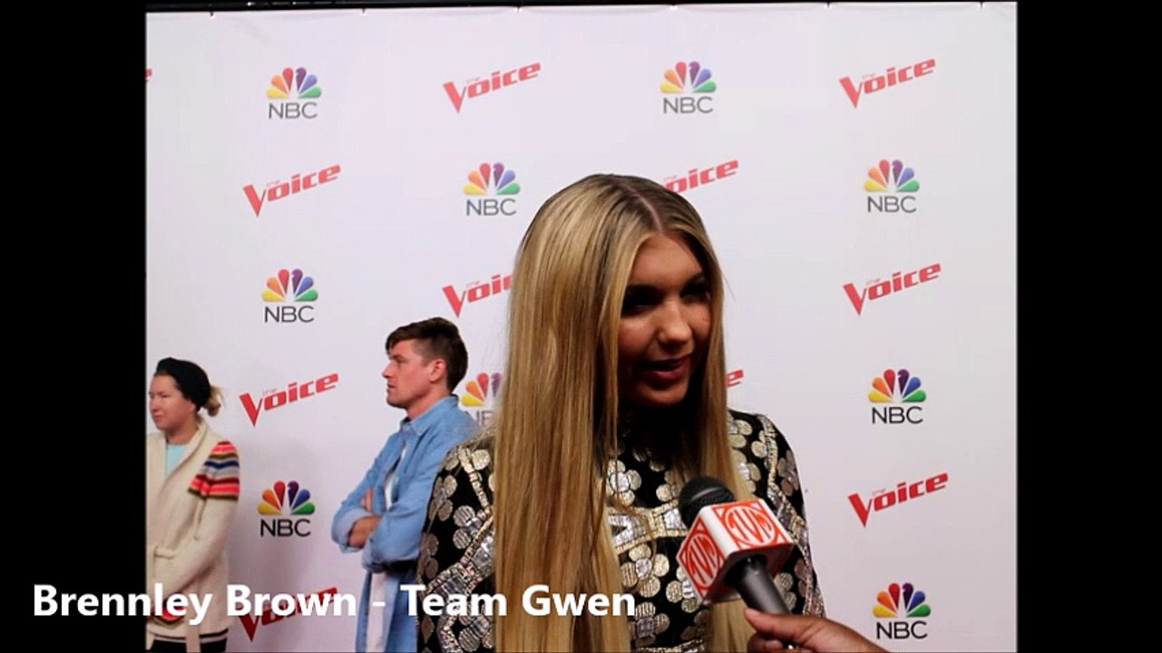 The Voice 12 Top 11 Interviews - Brennley Brown Team Gwen