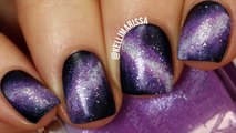 PURPLE GALAXY NAIL ART DESIGN TUTORIAL _ KELLI MARISSA-xP