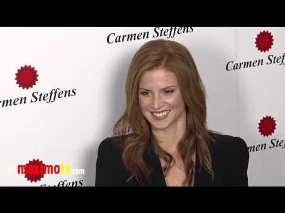 Sarah Rafferty at Carmen Steffens U.S. Flagship Grand Opening Arrivals