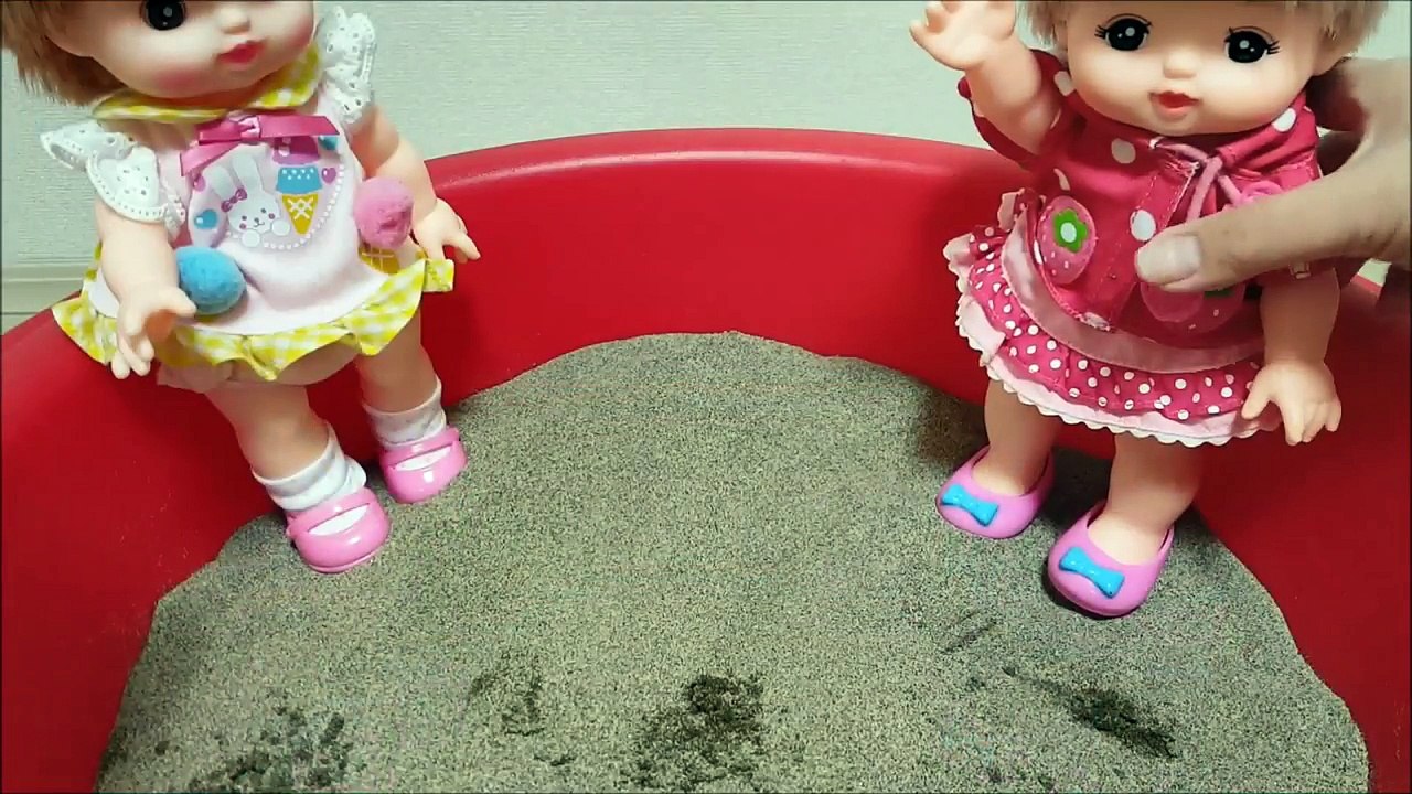 Baby doll メルちゃん どろんこ遊び！おやまにトンネル！メルちゃんたちは見てるだけ！ ❤ 子供向け おもちゃ アニメ キッズ ごっこ 遊び 人形 トイキッズ Toy