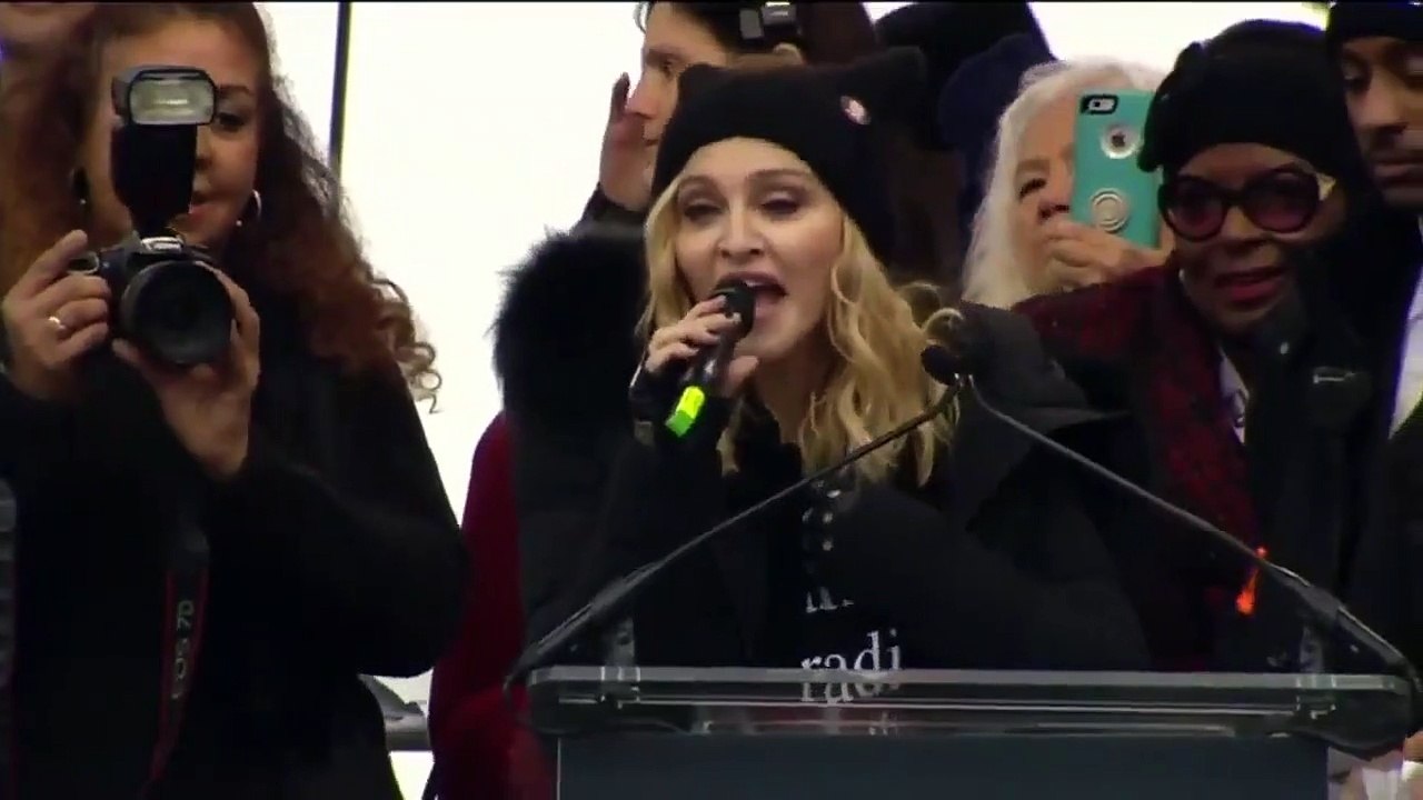 Madonna 'Blowing up the White House  Speaking at