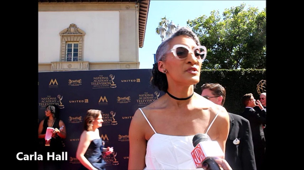 Carla Hall of The Chew at 2017 Daytime Emmy Awards