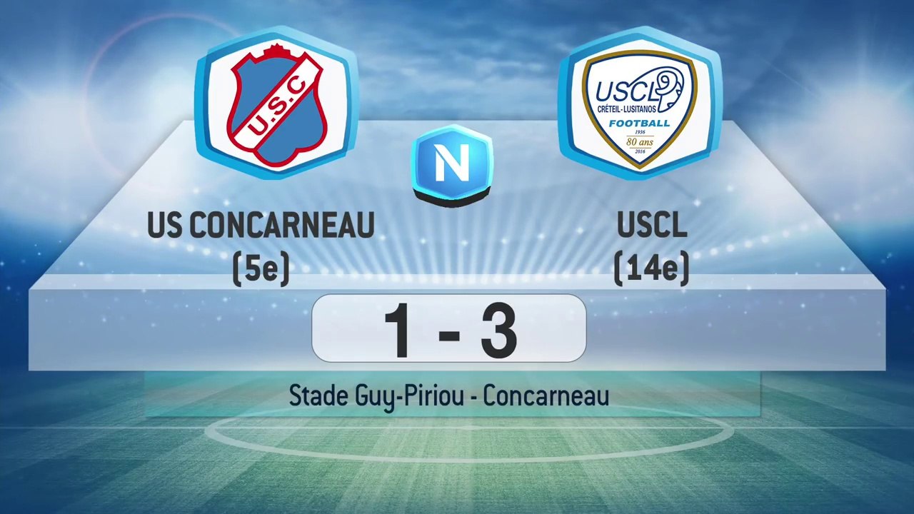 Concarneau 1 - 3 USCL (J31 S16/17)