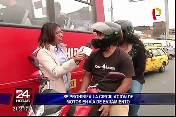 Se prohibirá la circulación de motos en vía de Evitamiento