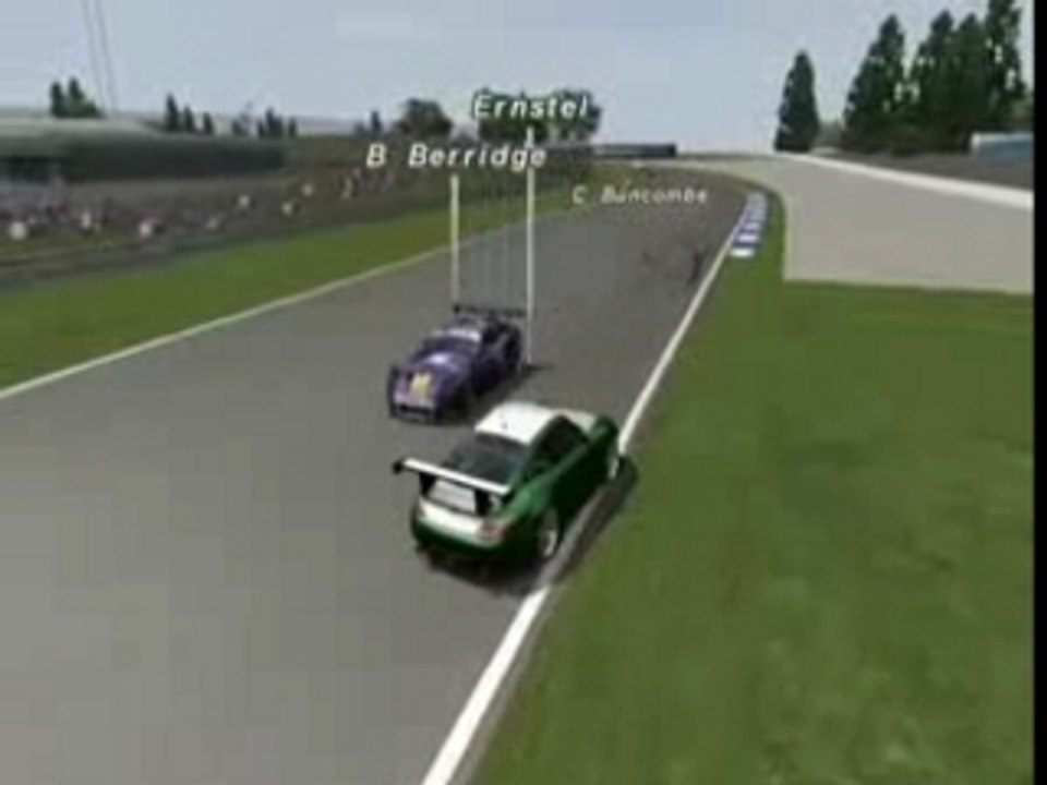 Die letzte Runde eines Porsche 911