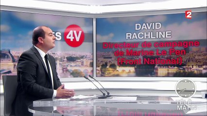 4 Vérités - Présidentielle : "Le véritable plagiat, c'est Macron qui passe son temps à plagier Hollande", lance Rachline (FN)