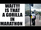 British cop crawls in London Marathon wearing Gorilla suit to raise funds | Oneindia News