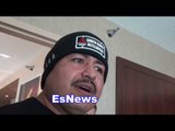 Mikey Garcia & Robert Garcia In Hours Before Winning WBC Title Fight EsNews Boxing