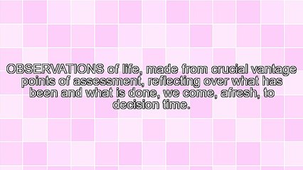 A Question of Commitment to the Conquest for Character