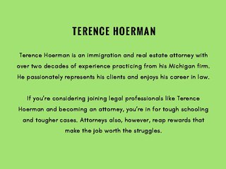 Terence Hoerman Rewards of Becoming an Attorney
