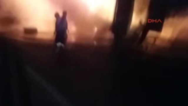Tarsus Ceviz Yüklü Tır, Otoyolda Kül Oldu