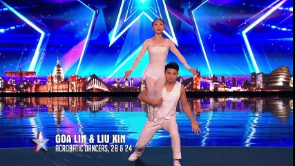 Gao Lin & Liu Xin stun with their elegant acrobatics Auditions Week 2 Britain’s Got Talent 2017