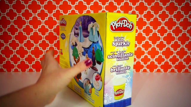 Frozen Play doh Sparkle Snow Dome Playset With Elsa Anna Olaf Sven