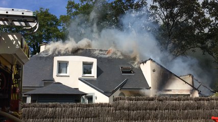 Violent incendie de maison