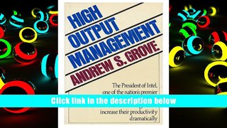 Best Ebook  High Output Management  For Online