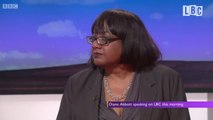 Watch Diane Abbott as she listens back to her LBC interview