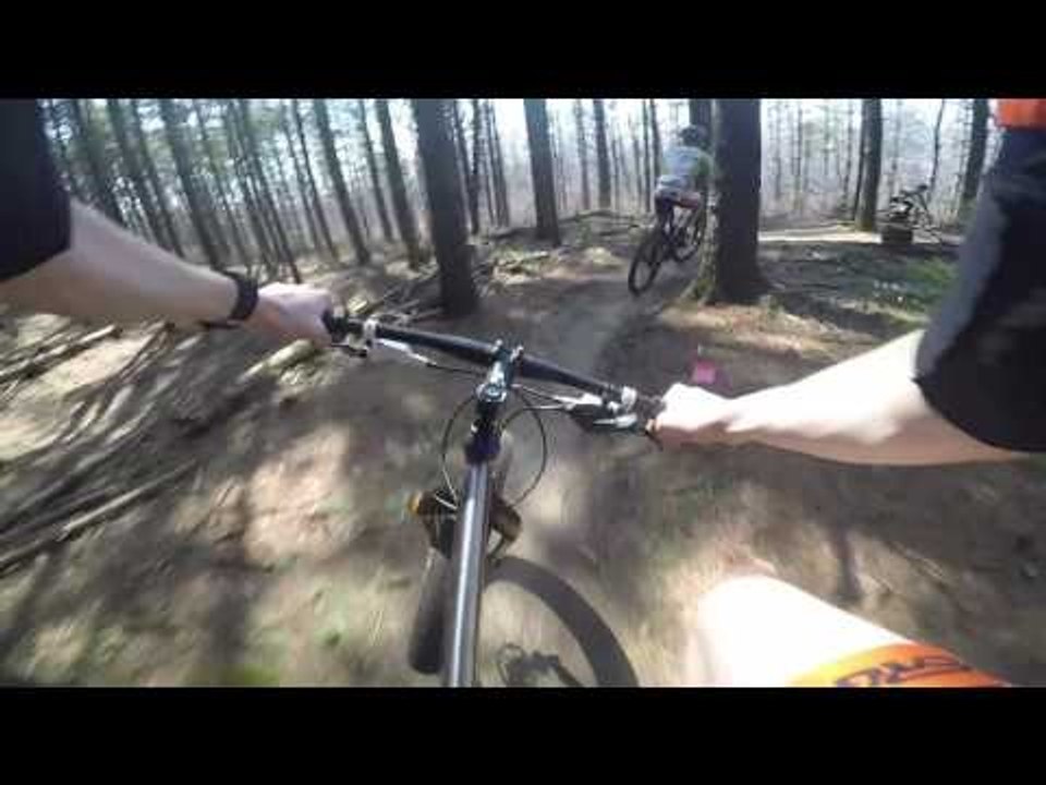 Riding the Fatty! (Riding on the Fat Bike) at Snowkraft in Door County- Fun MTB GoPro Action!