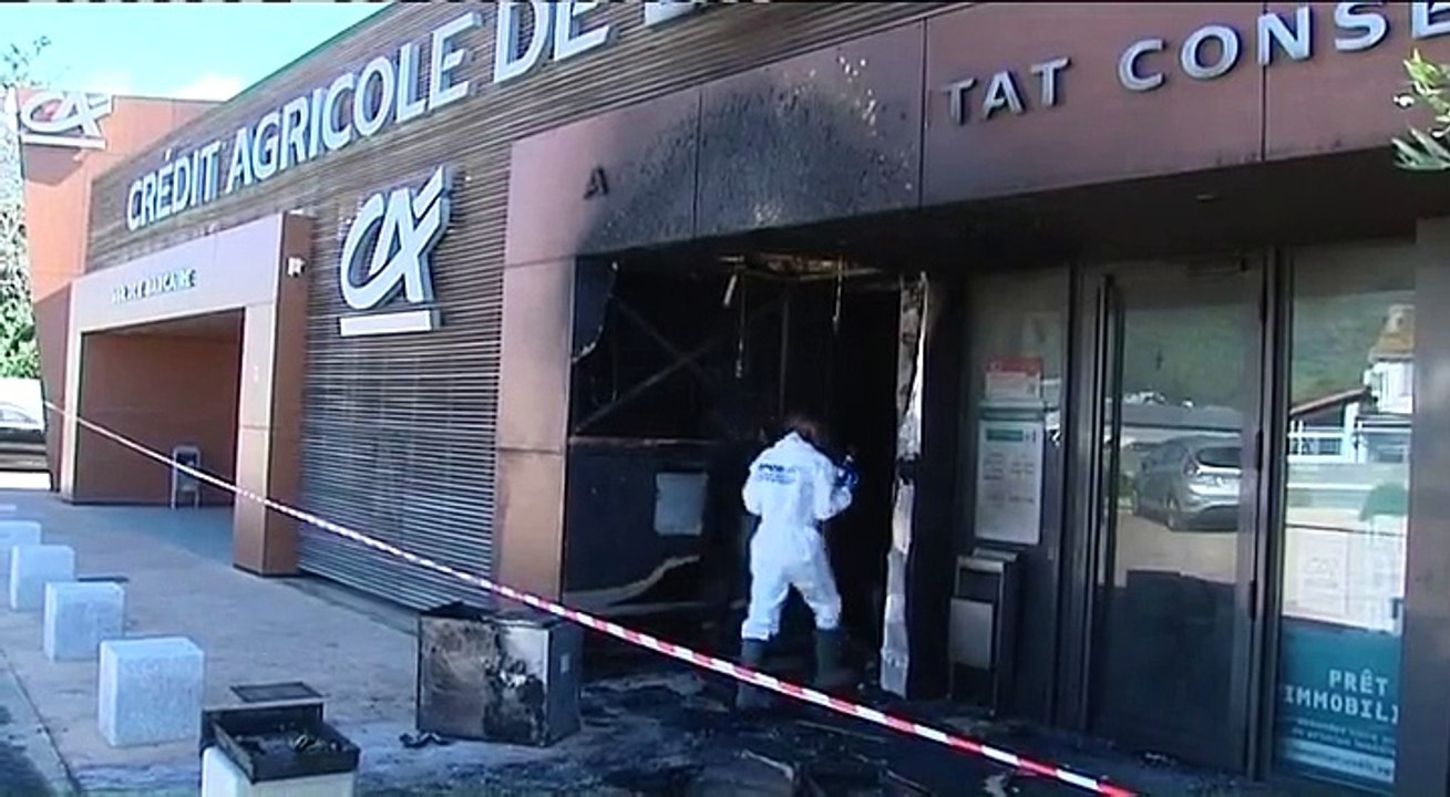 Explosion crédit agricole de Biguglia corse