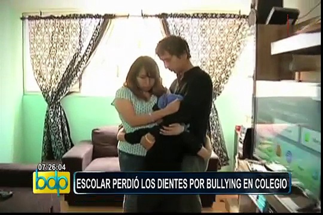 Padres denuncian que su pequeño hijo perdió los dientes por bullying en colegio