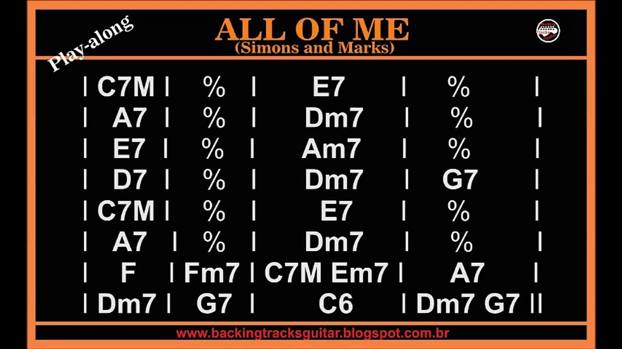 ALL OF ME Backing Track