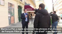 Fillon repris par Le Pen: un 