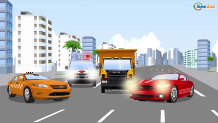 La Voiture de police pour bébés et Ambulance - Animés Dessins Animés