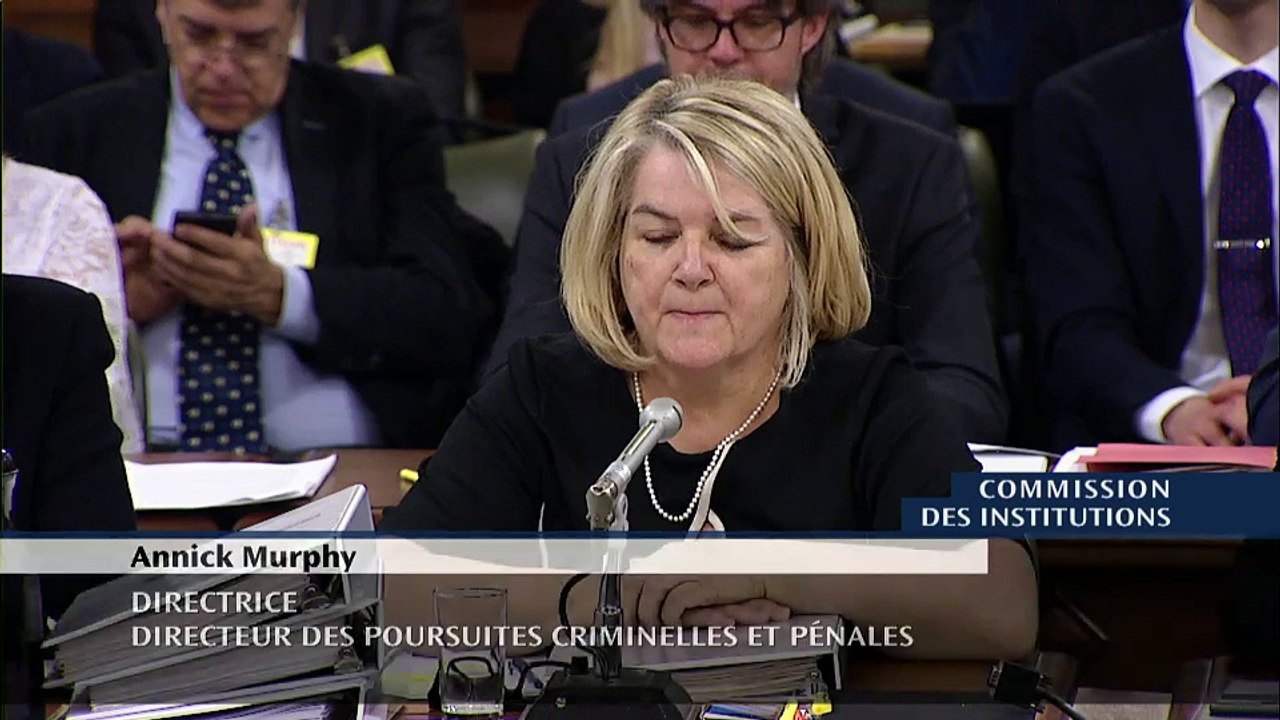 DPCP: Réaction de la ministre Stéphanie Vallée