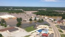 Drone Video Captures Widespread Flooding in East Pocahontas, Arkansas
