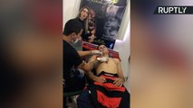 Football Crazy Superfan Begins Process to Tattoo Team Shirt on Entire Torso