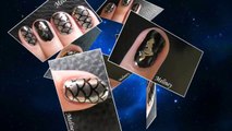 HOW TO APPLY MIRROR POWDER NAILS CHROME EFFECT NAIL ART WITH VINYL PATTERN MERMAID DESIGN _ MELINEY-p8E